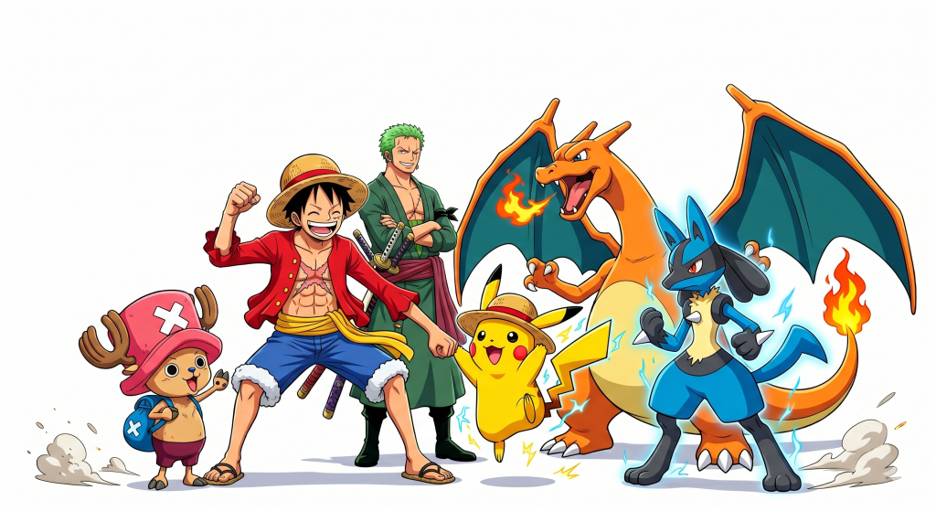 pokemon and one piece