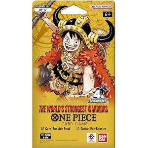 One Piece - OP17 The World's Strongest Warriors Booster Sleeved Pack קלפי וואן פיס OP17 חפיסה מוסלבת גרסה אנגלית (הגיע למלאי!!)
